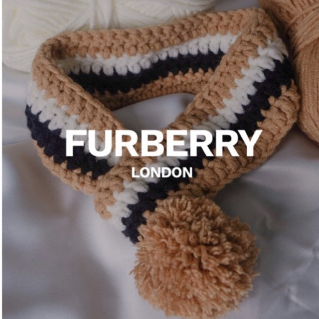 pom pom scarf syal rajut anjing kucing