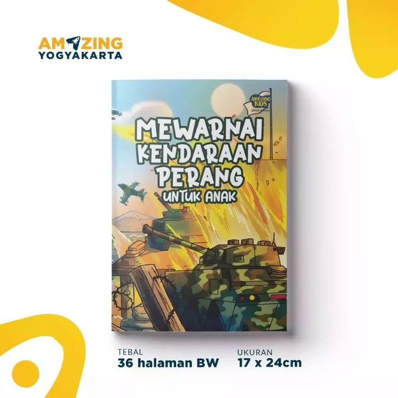 

Buku aktivitas anak- Mewarnai kendaraan perang