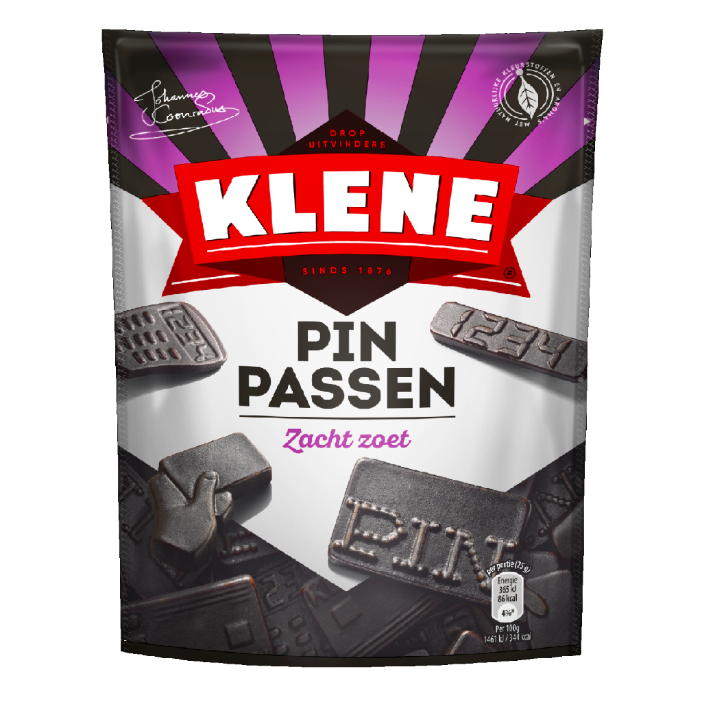 

Klene Pinpassen Soft Sweet Zacht Zoet Licorice 210 Gram