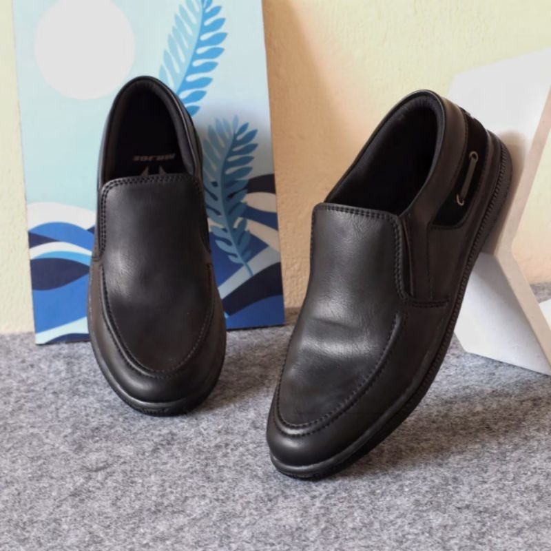 (BAYAR DITEMPAT) SEPATU CASUAL PRIA SLIP ON ORIGINAL MURAH KERJA KANTOR FORMAL COWOK PANSUS