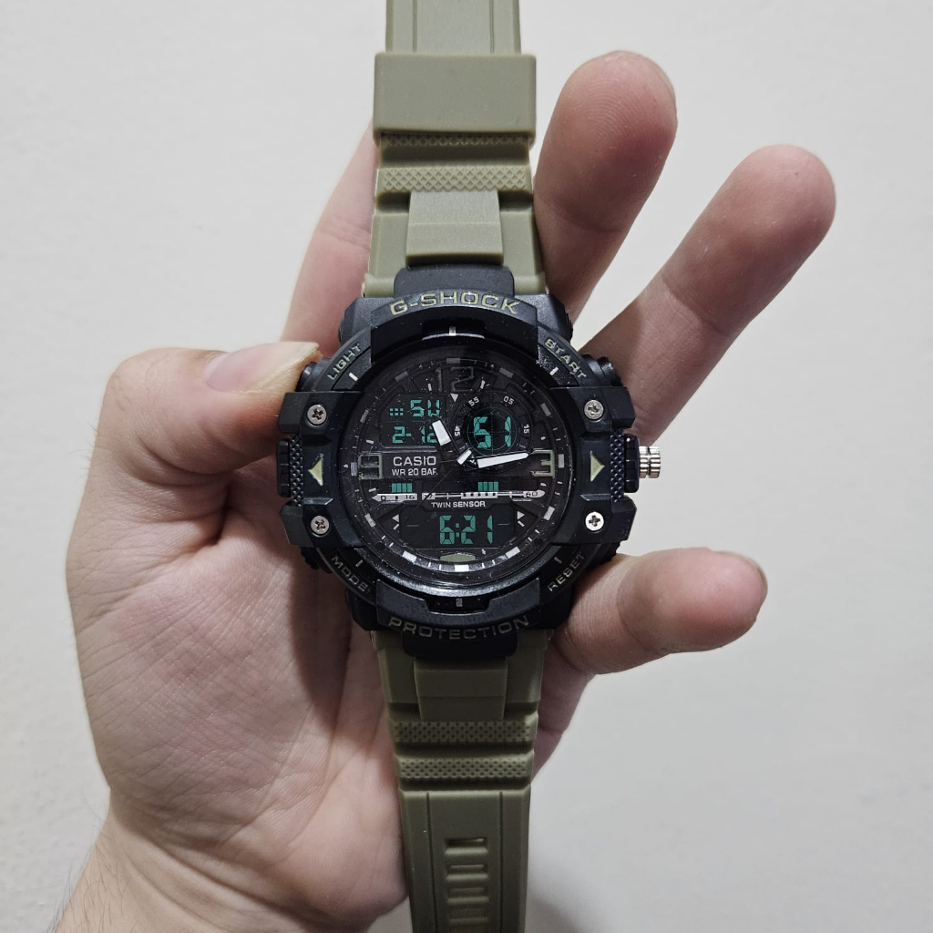 TERLARIS !!! Jam tangan G Shock GWN-8600 Dual time digital analog pria &amp; anak anti air