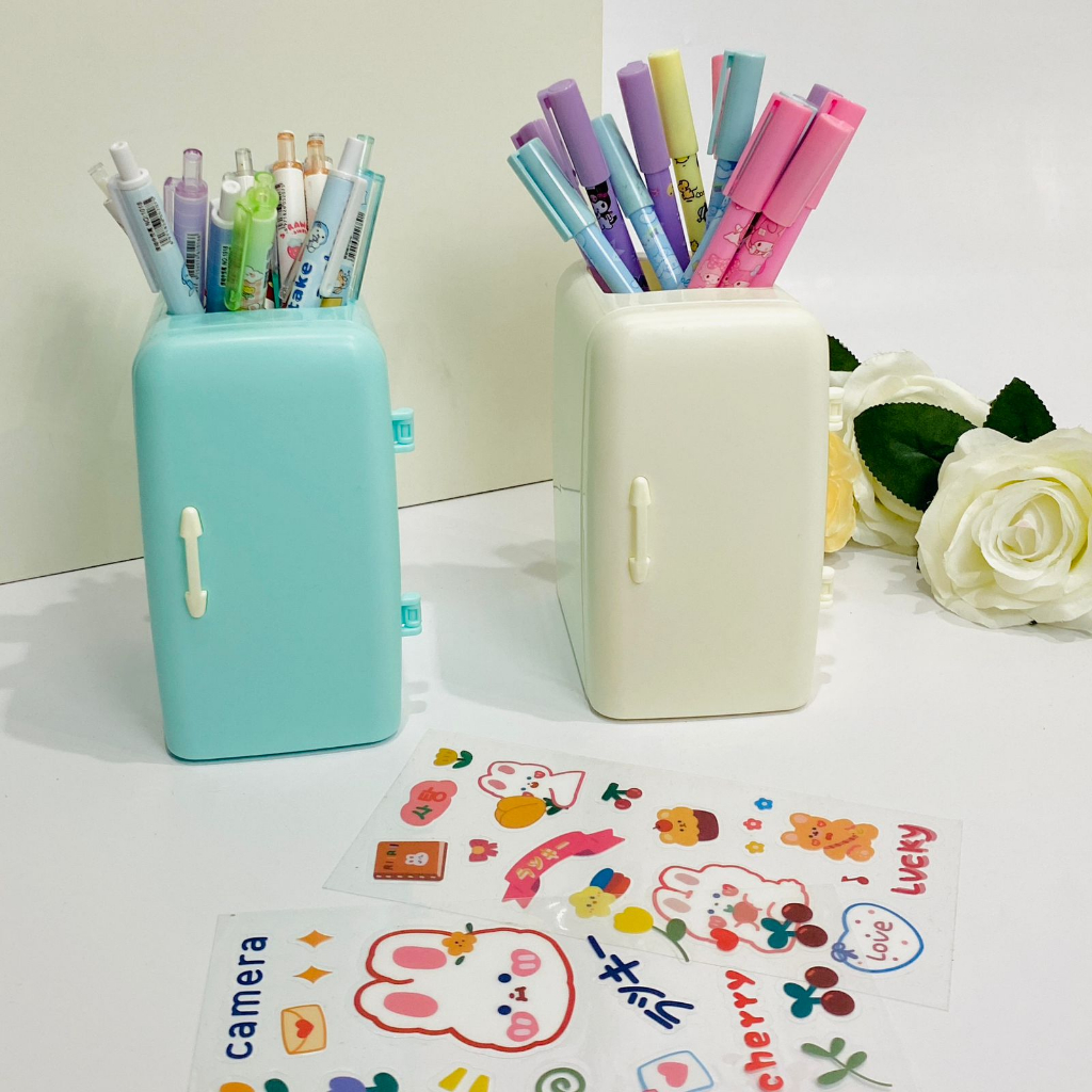 

GRATIS STIKER Pen Stand Laci Bentuk Kulkas Penyimpanan Serba Guna