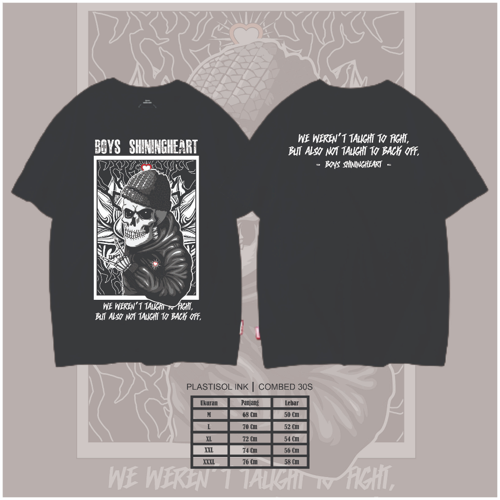 Kaos Boys Shining Heart Psht Plastisol Ink