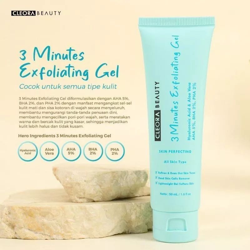 ❤LarisManis❤ CLEORA BEAUTY 3 Minutes Exfoliating Gel
