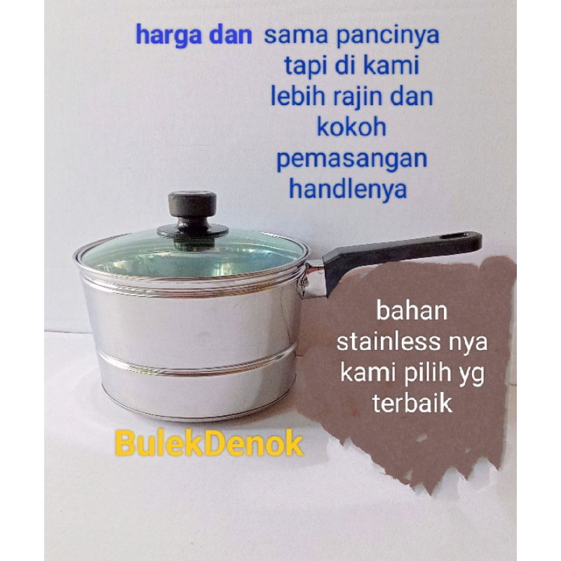 panci kukus steamer panci sarang handle satu