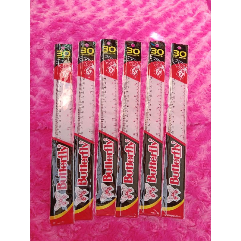 

Penggaris Butterfly 30cm plastik/1biji
