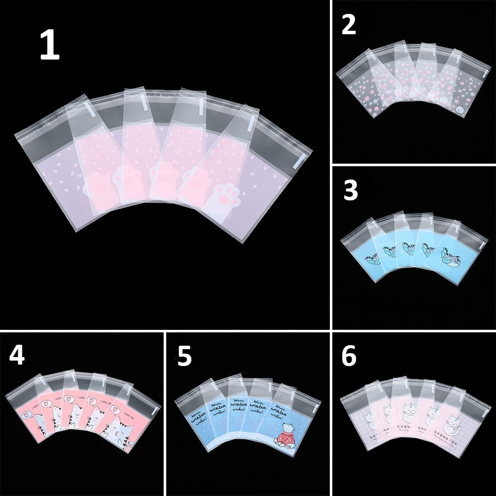 

KANTONG PERMEN CETAKAN PLASTIK PEMBUNGKUS COOKIES KUKIS POLKADOT BENING DOFF KUE KERING ANIMAL BENTO