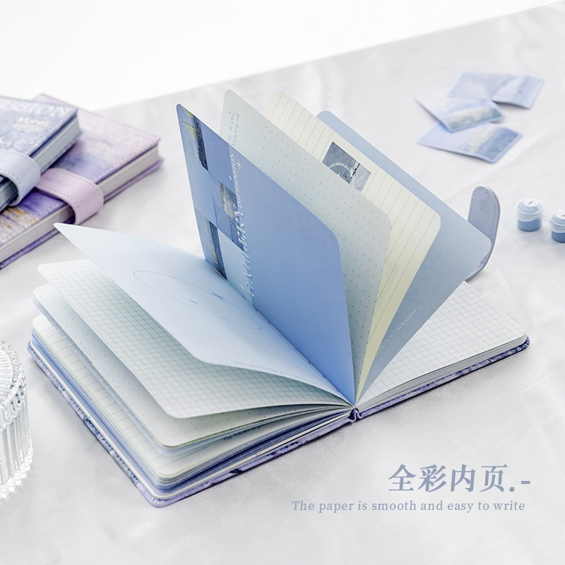 

bib Vintage Lucu Notebook Buku Catatan Untuk harian gesper magnetik Journal Notebook Magnet Buku