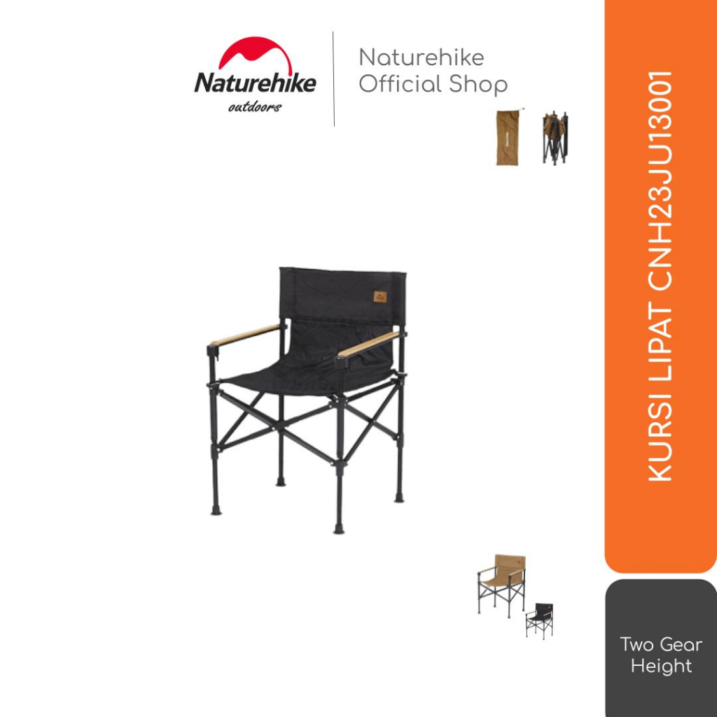 KURSI LIPAT PORTABLE OUTDOOR CAMPING / MANCING NATUREHIKE CNH23JU13001