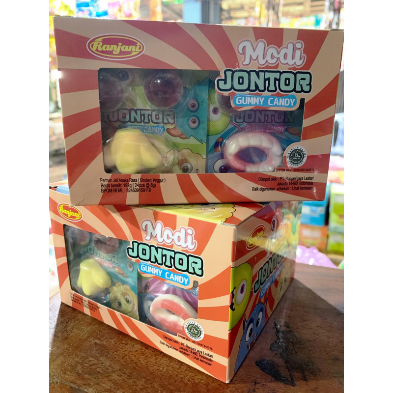 

MODI JONTOR GUMMY CANDY 1 KOTAK ISI 24pcs