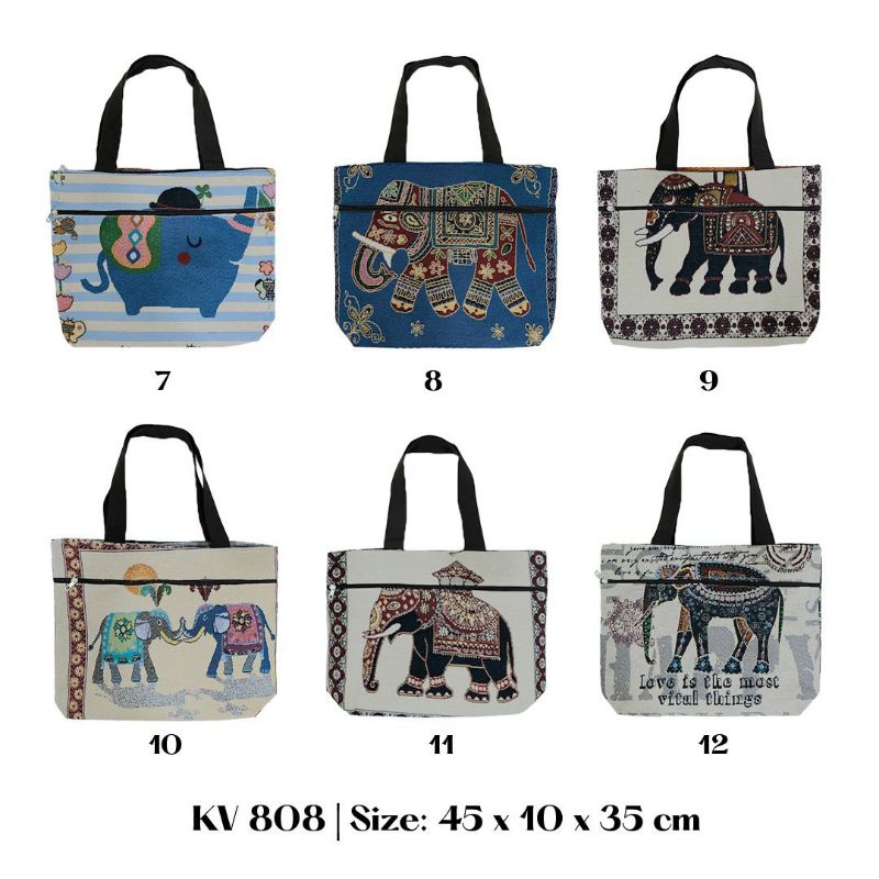 Tas TOTE BAG KANVAS 808  THAILAND /TAS IMPORT THAILAND/TAS GAJAH OWL