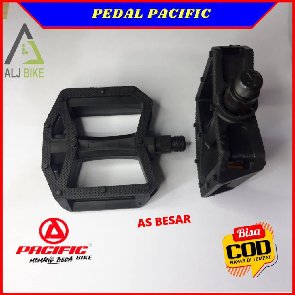 Pedal sepeda MTB gunung lipat bmx merek pacific as besar
