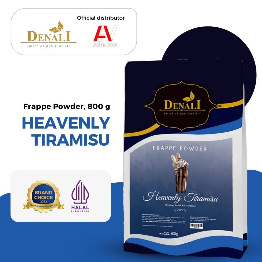 

Denali Frappe Powder 800g - Heavenly Tiramisu