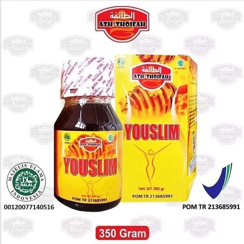 

MADU DIET YOUSLIM ATH THOIFAH 350 GRAM - MADU DIET YOU SLIM - HERBAL DIET PELANGSING
