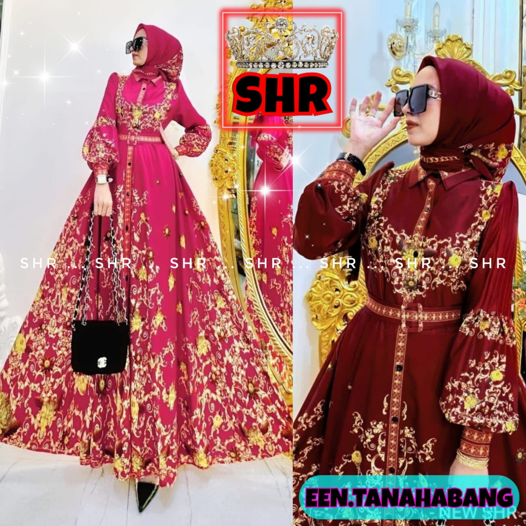 " NEW " MAXI DRESS SCUBA PREMIUM FULL KANCING BY.SHR