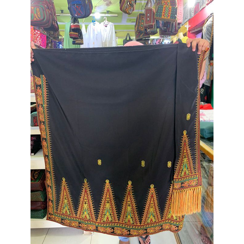 kain bordir motif pucuk rebung khas aceh / fashion wanita / kain wanita / oleh oleh aceh