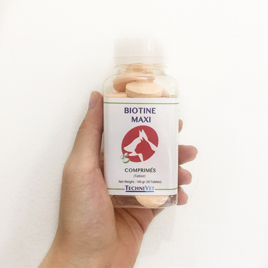 Vitamin bulu Biotine Maxi anjing kucing 30 tablet