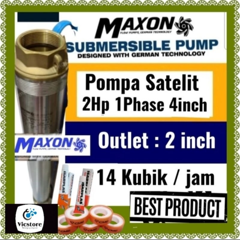 Pompa satelit 2hp 1phase 16 kubik 4inch mdl firman submersible shimge