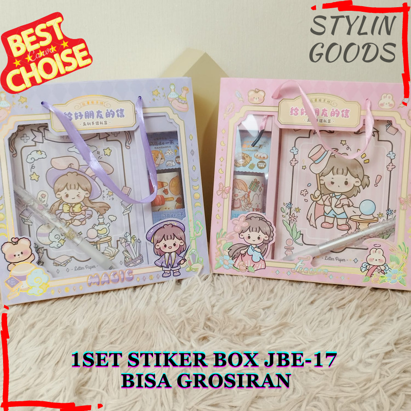 

1 SET STIKER WASHITAPE WASHI TAPE & CUTTING PEN / PAKET STIKER BOX KODE JBE-17 STICKER BOX TALI GAMBAR ANIME KARTUN CEWE CUTE GIRL TERBARU BISA COD