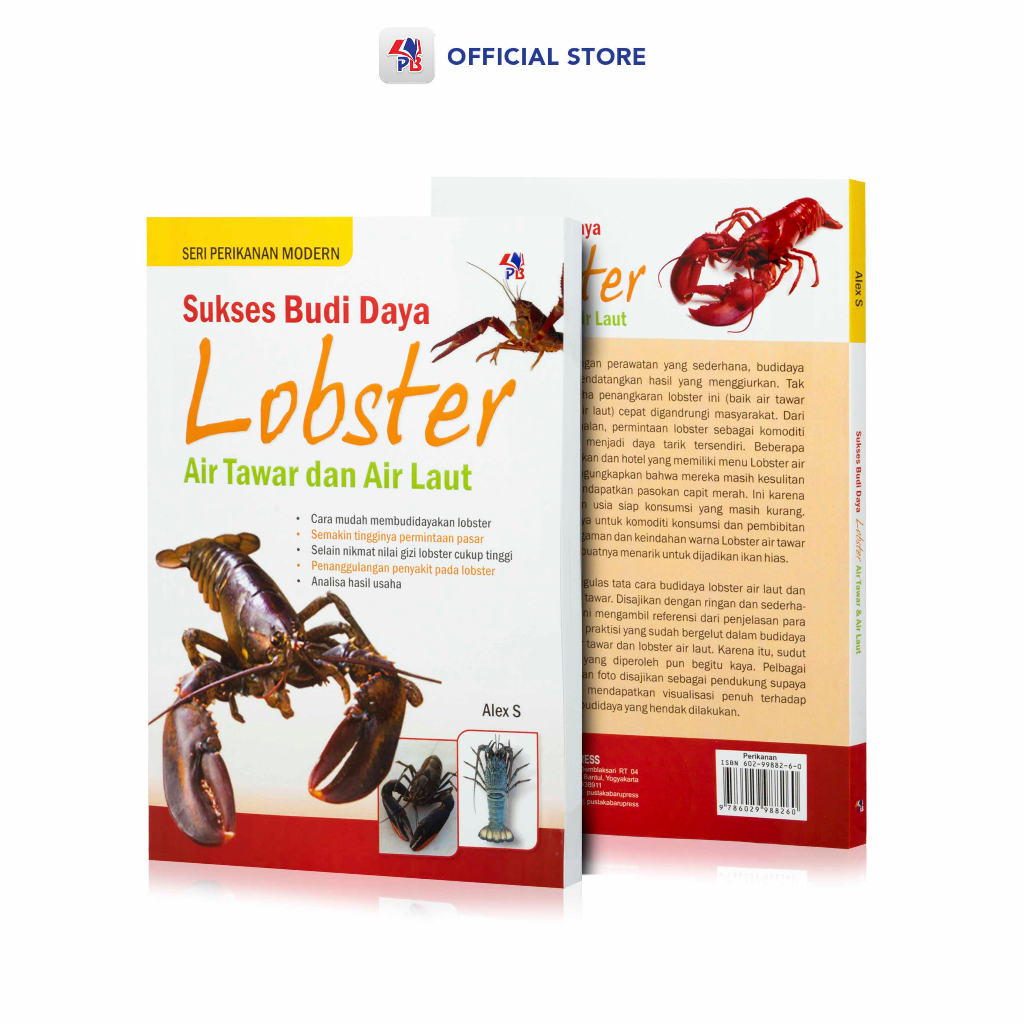 [Pustaka Baru] Buku Perikanan Sukses Budidaya Lobster Air Tawar / Buku Budidaya Lobidaya Lobster Air