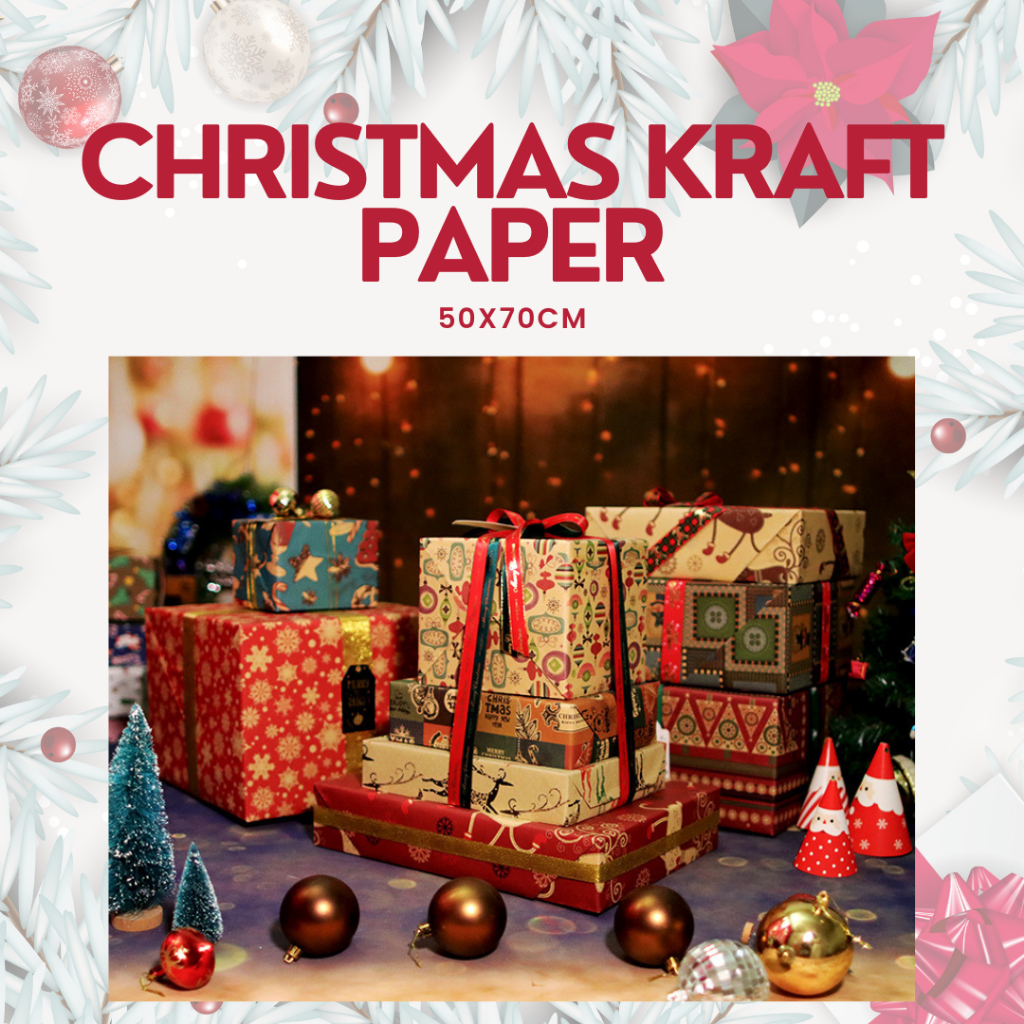 

Kertas Kado Wrapping Paper Christmas Kraft Paper