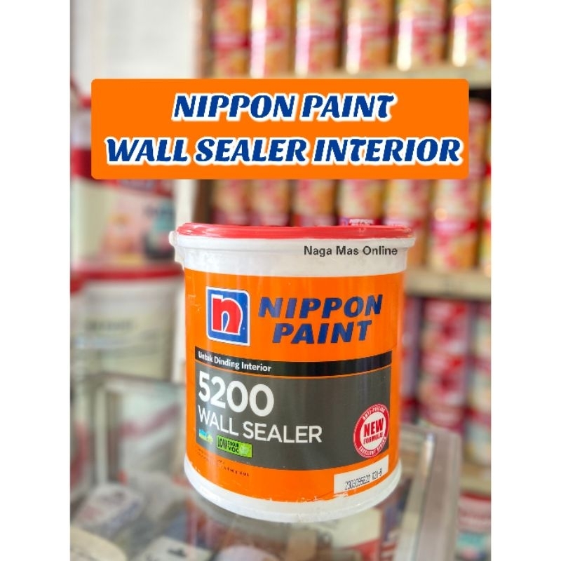 WALL SEALER 5200 CAT DASAR TEMBOK 4 KG / WALL SEALER INTERIOR NIPPON PAINT / WALL SILER CAT DASAR