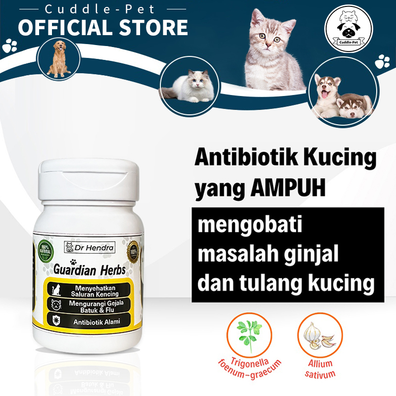 Antibiotik Alami Kucing Vitamin Kucing Guardian Herbs Anti Biotik Alami Kucing Vitamin Tulang Kucing