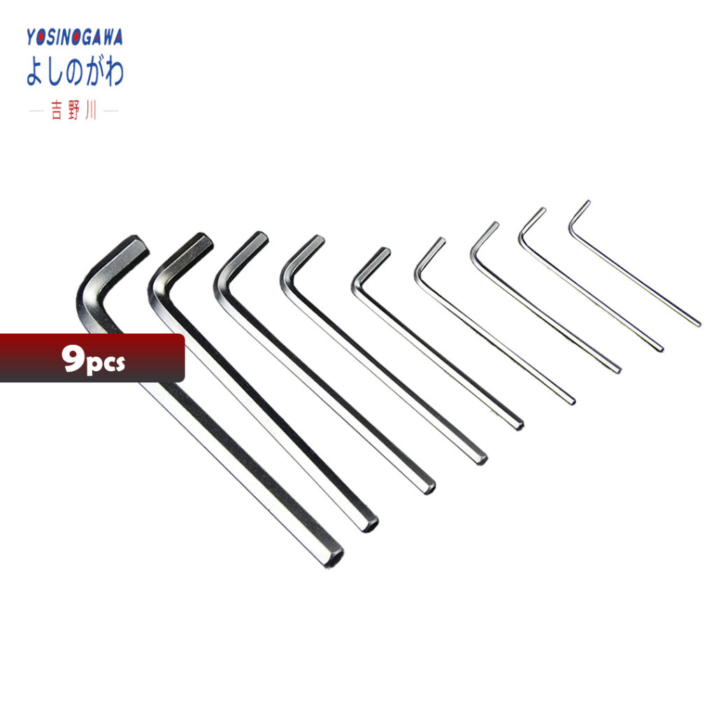 KUNCI DURABLE CRV / KUNCI L HEX SET 9 PCS - YOSINOGAWA