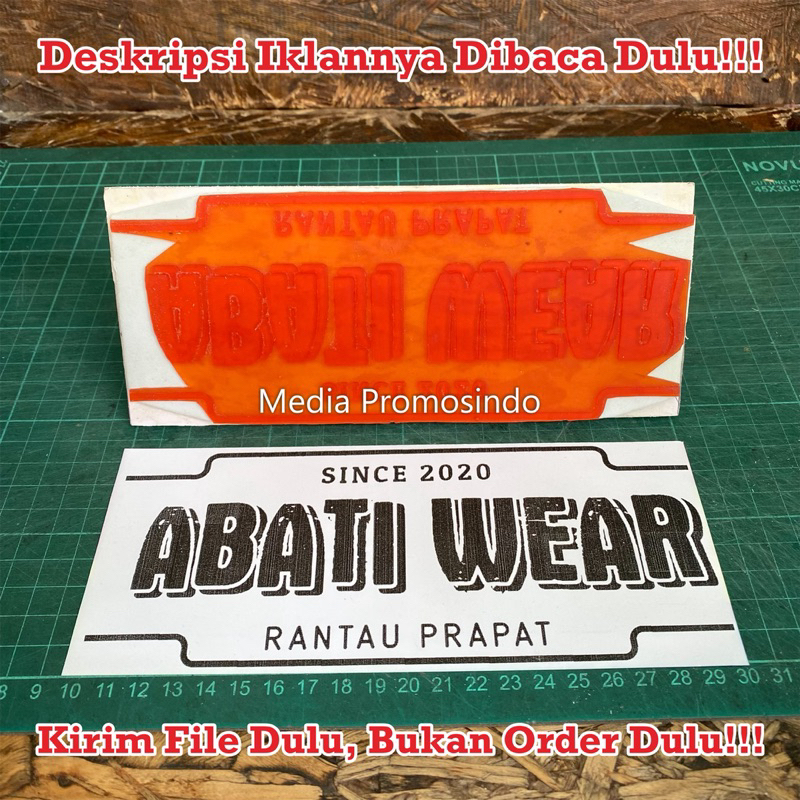 

Stempel Kayu Jumbo Besar Maksimal 20x8cm