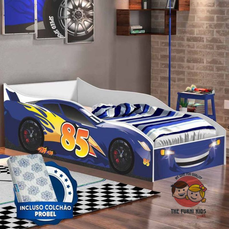 tempat tidur anak karakter mobil
