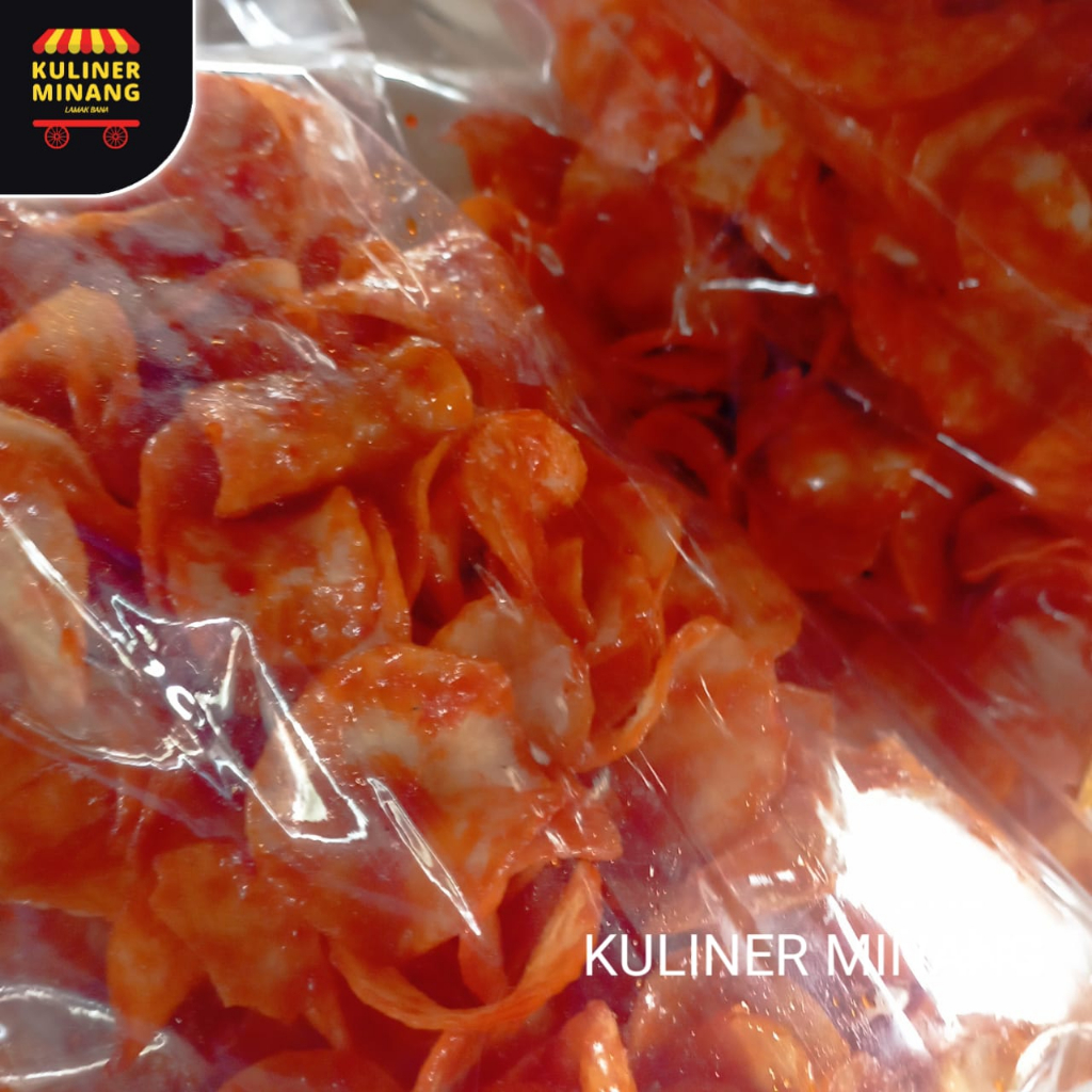 

Kerupuk Keripik Kripik Sanjai Balado 250g Oleh-Oleh Asli Kampung Cemilan Makanan Payakumbuh Khas Padang Snack Jajanan Kuliner Minang Kabau Gurih Spicy Murah Renyah Resmi 100% Halal Original AX02