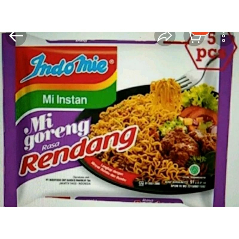 

indomie goreng rendang 85gr x 5pcs