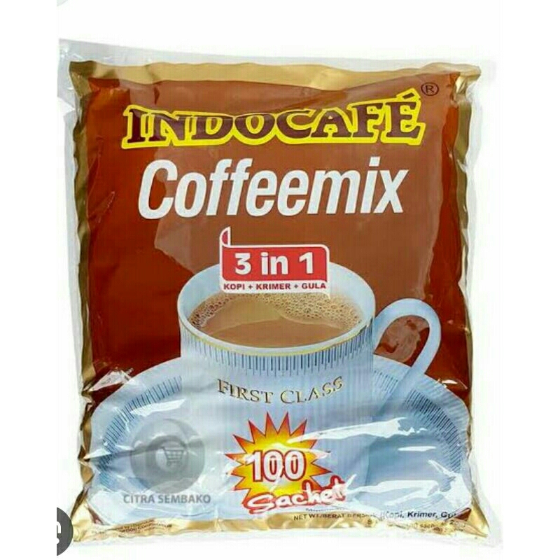 

1 karton Indocafe Coffemix isi 100sachet (1karton = 5 pak)