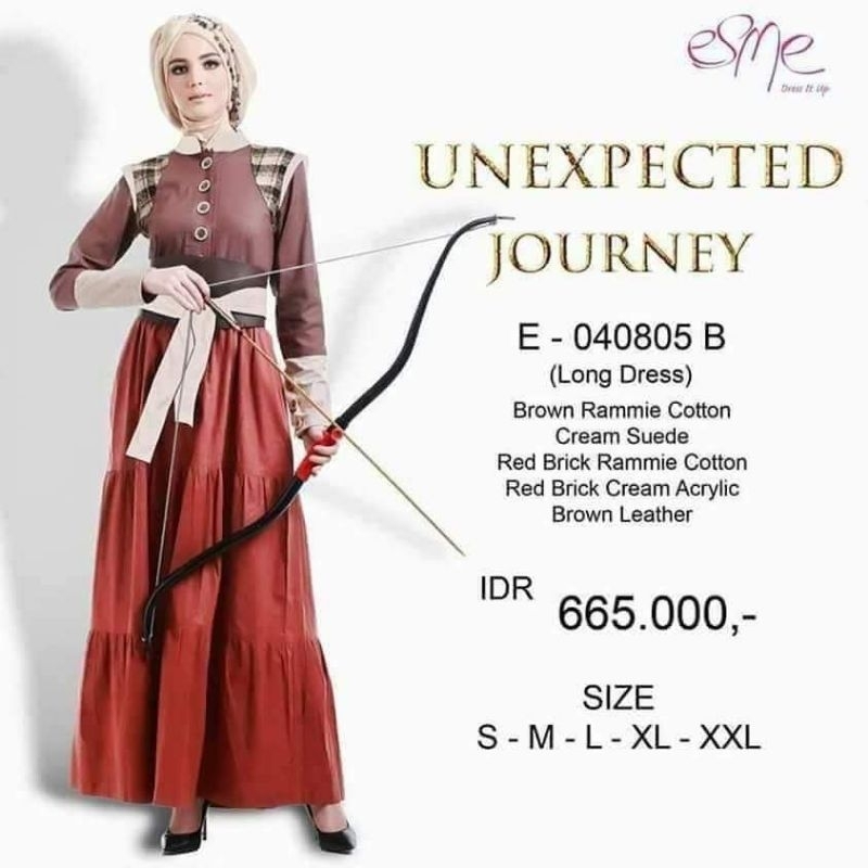 (COD) Gamis E-040805 by Esme Fashion
