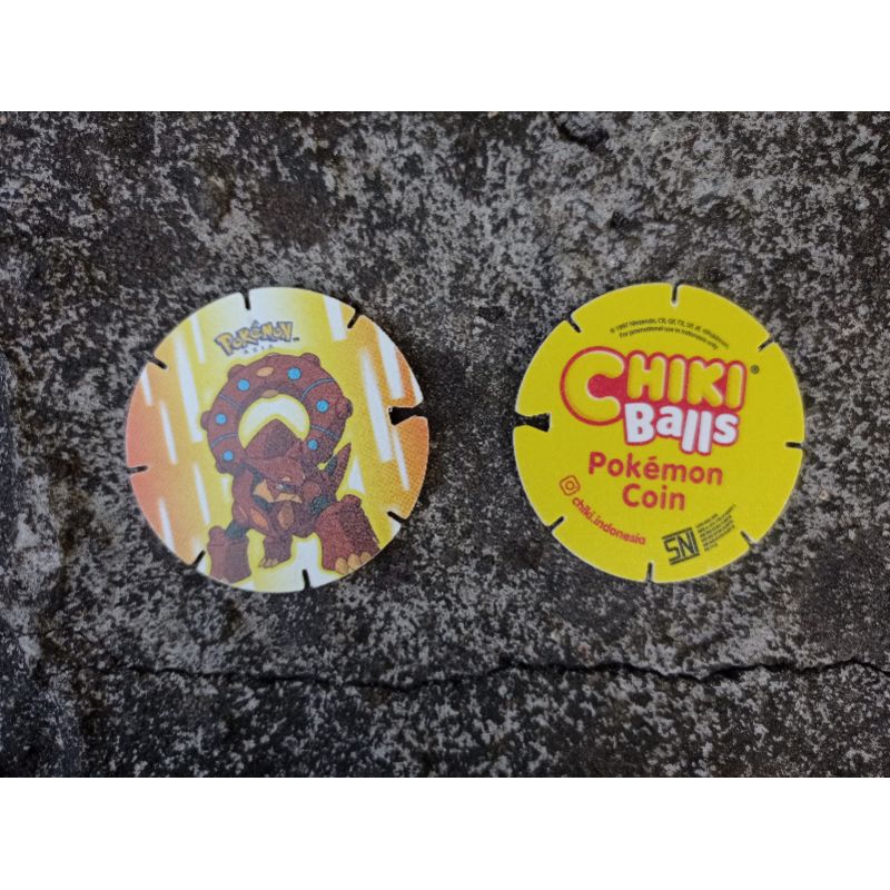 Tazos / Tajos POKEMON COIN -VOLCANION- CHIKI BALLS New Murah Mainan Anak Anak Jadul