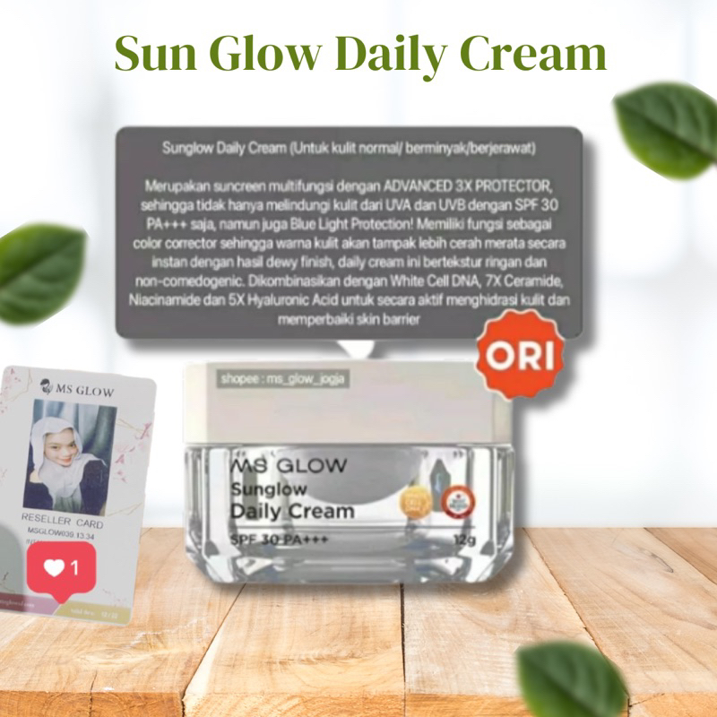 Sun Glow Daily Cream MS Glow / Sun White Daily Cream MS Glow / Whitening Day Cream MS GLOW