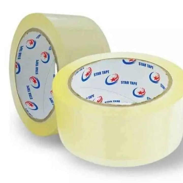 

Lakban ukuran 45mm x 100 yard x 45 micron Star Tape | Lakban 2 inch Star Tape 100 yard - Per Roll