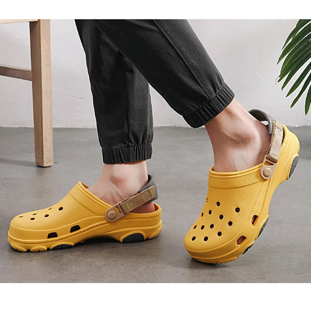 Crocs Sandal Pria dan Wanita Anti Air Sepatu pantai