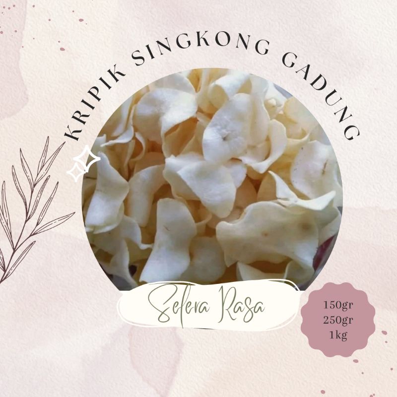 

Kripik Singkong Gadung Renyah Kemasan 150gr/250gr/1kg