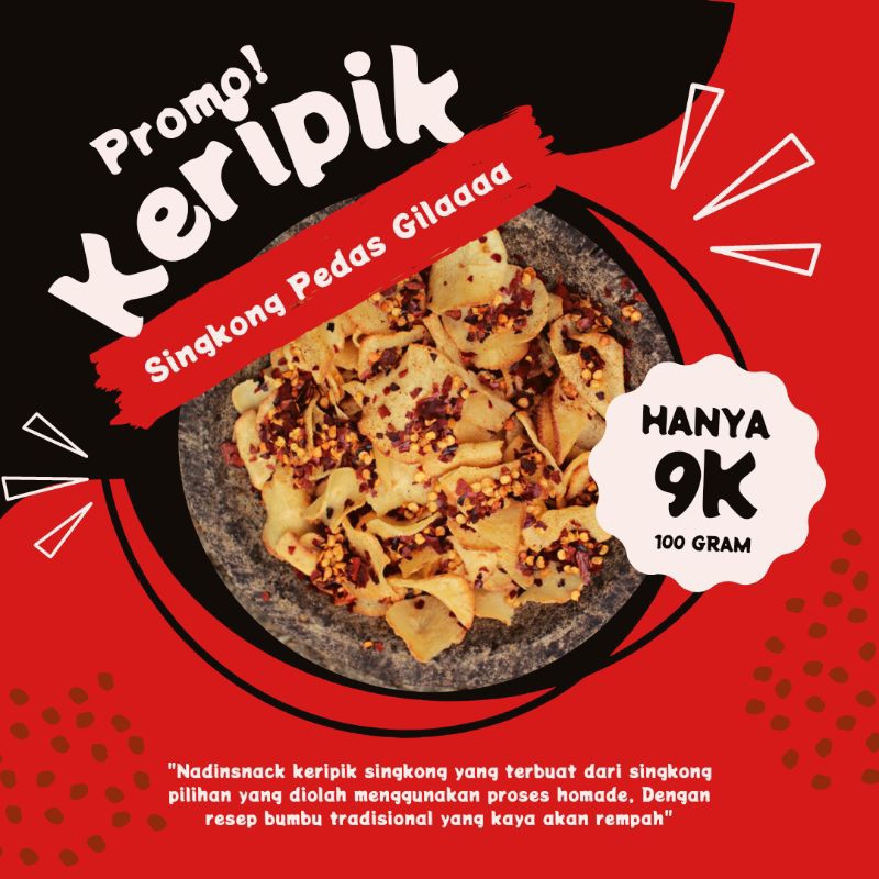 

KERIPIK SINGKONG PEDAS