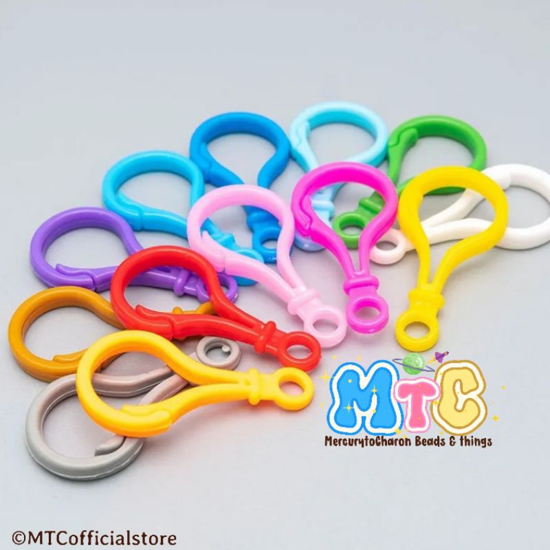 10 pcs Gantungan Bohlam Plastic KeyChain cantolan kunci plastik