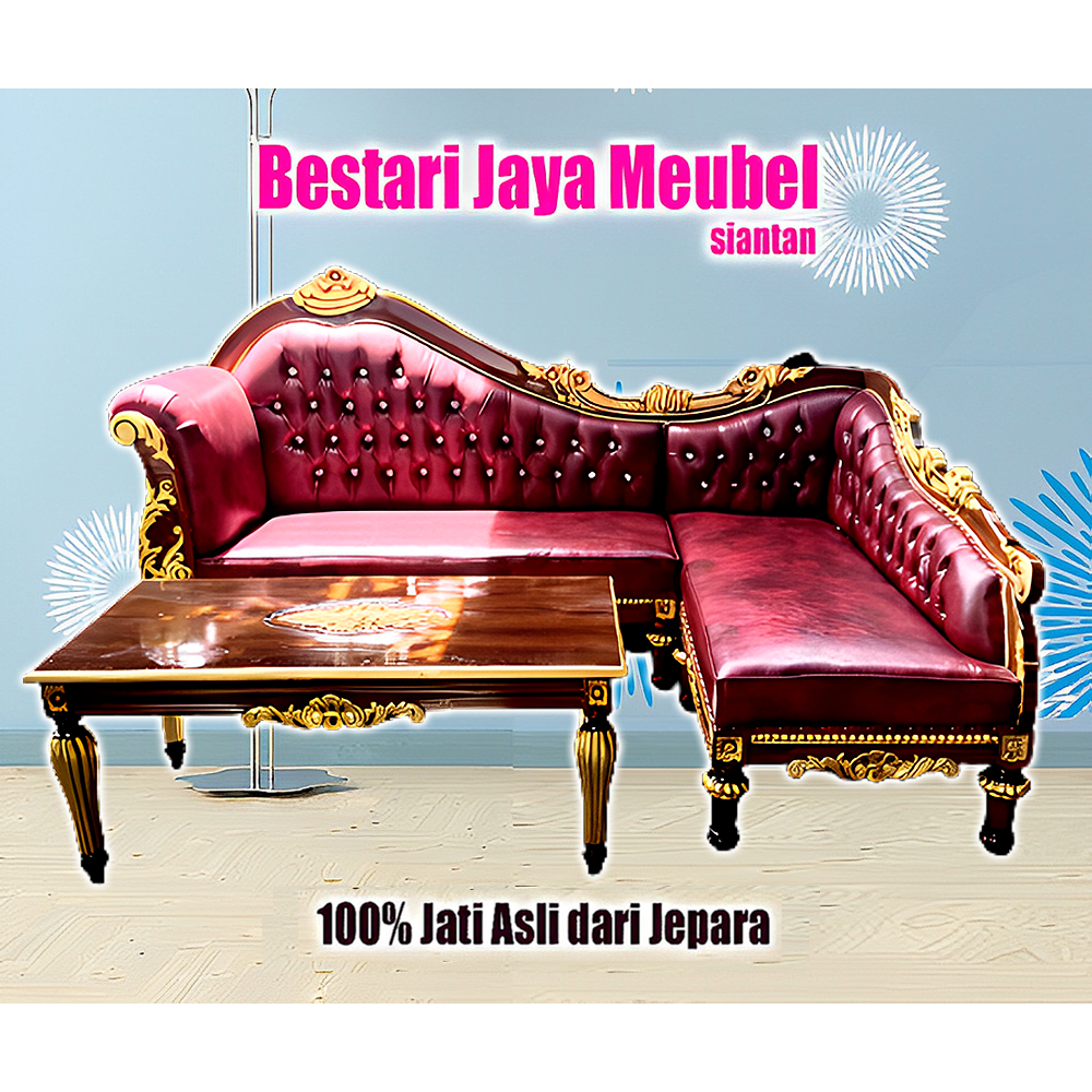 Kursi Tamu JAti Sudut Jok