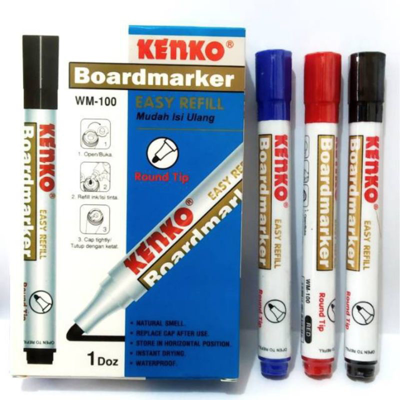 

Spidol Papan tulis Whiteboard KENKO Hitam (1pcs)✅