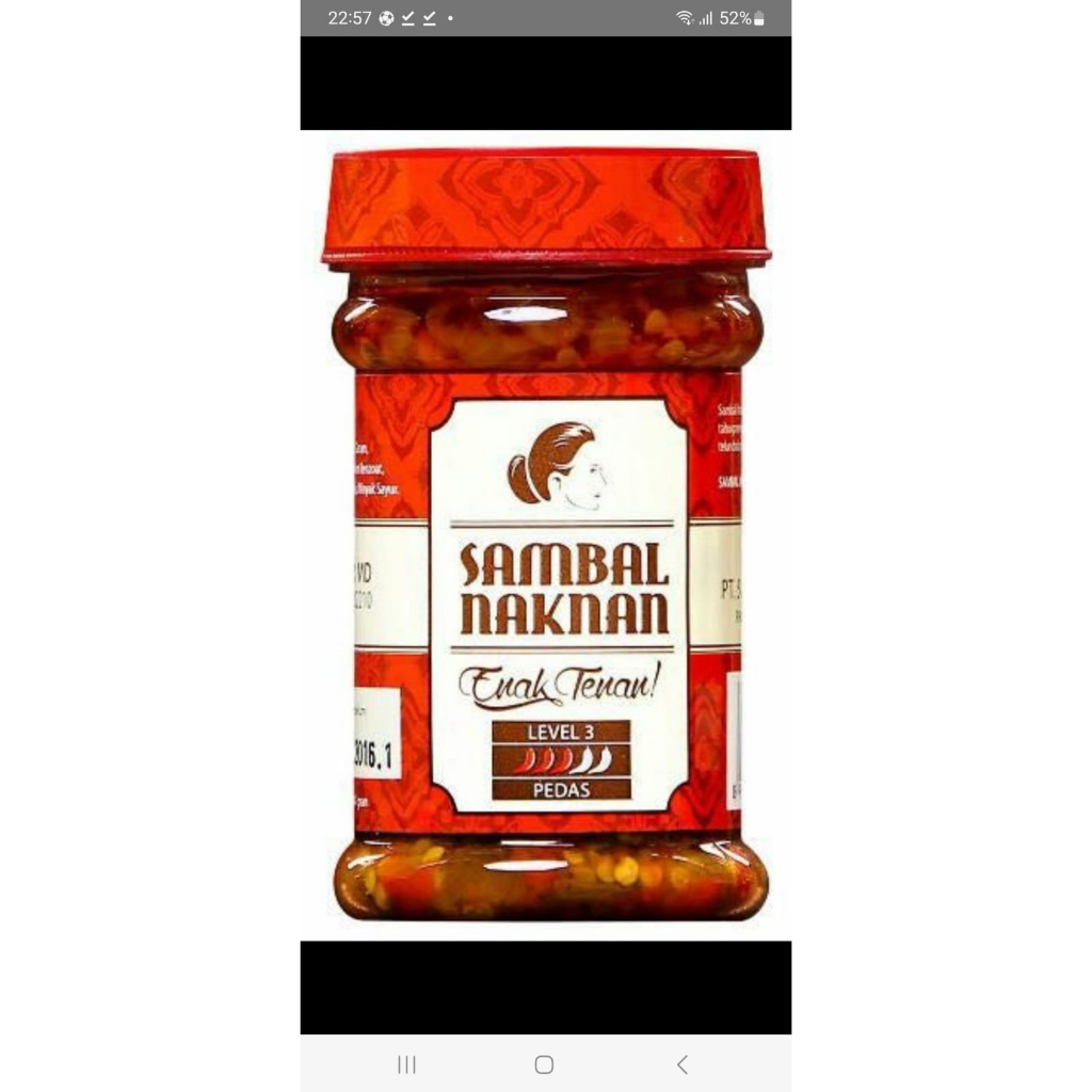

Sambal Naknan Lv 3 original Sedang