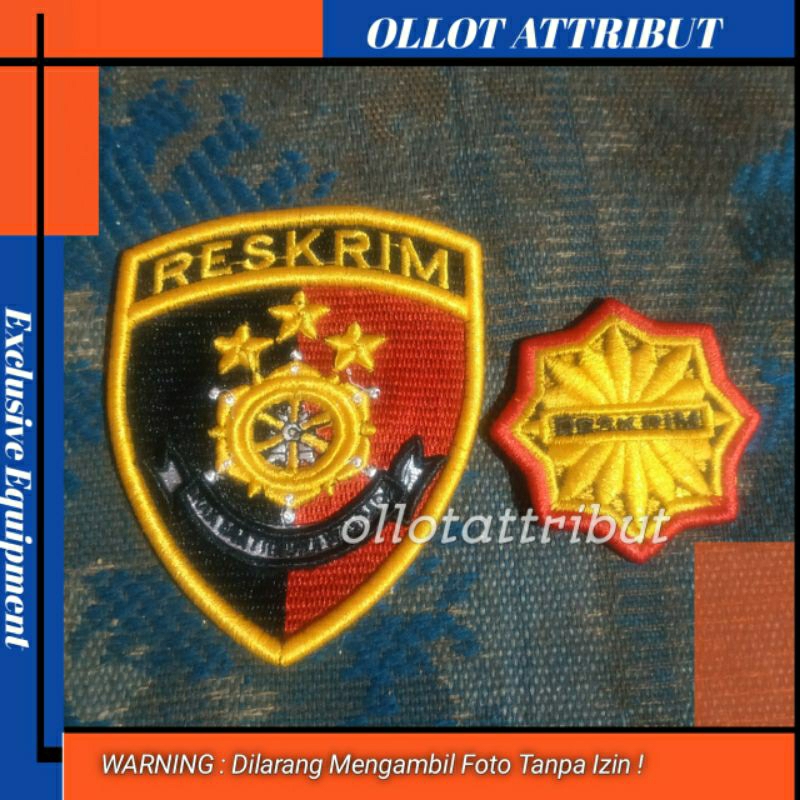 BET LENGAN RESKRIM TIMBUL BORDIR | PDL RODA RESKRIM BORDIR TIMBUL