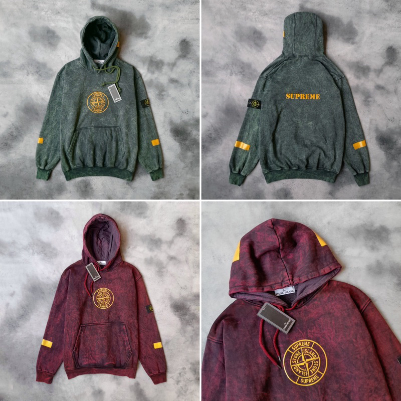 SWEATER HOODIE STONE ISLAND WASHINGTON SABLON