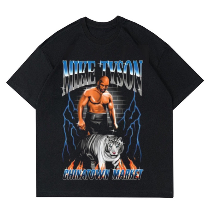 KAOS MIKE TYSON CHINATOWN MARKET | T-SHIRT BLACK EDITION | BAJU PRIA WANITA