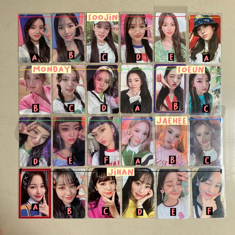weeekly we are we can we play play game holiday pgh album official photocard - soojin monday soeun j