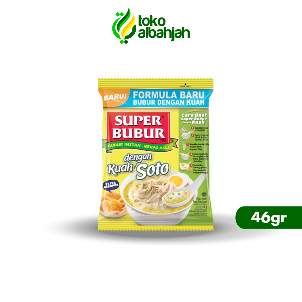 

BUBUR INSTANT SUPER BUBUR KUAH SOTO 46GR