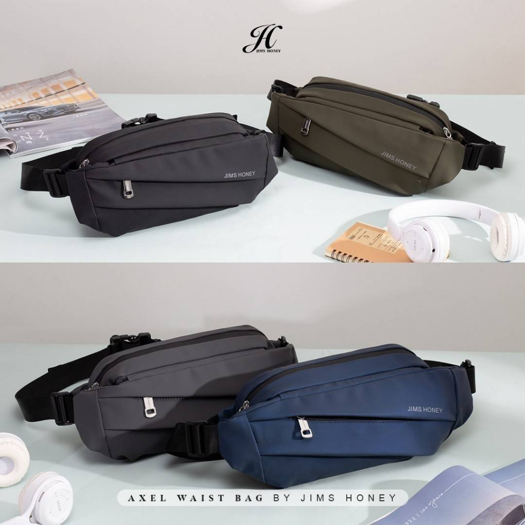 AXEL Waist Bag Unisex Jims Honey Original 100% Tas Pinggang Pria / Wanita JH Ori Murah